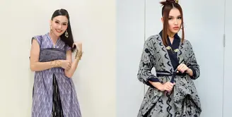 Ayu Ting Ting memperlihatkan cara seru dalam memadukan wastra menjadi looks yang lebih modern dan stylish. [@ayutingting92]