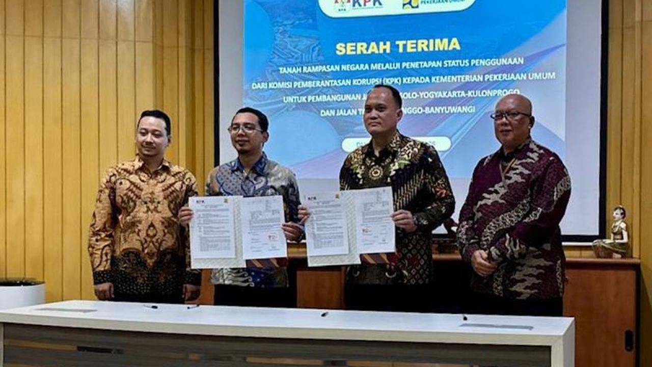 KPK Serahkan Aset Rampasan Rp3,88 Miliar ke Kementerian Pekerjaan Umum untuk Proyek Tol Nasional