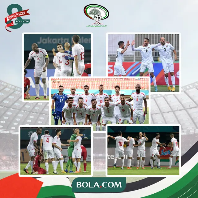 Ilustrasi - Kolase Foto Timnas Palestina