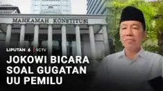 Presiden ke-7 RI, Joko Widodo merespons gugatan di Mahkamah Konstitusi. MK diminta melarang presiden dan wapres yang sedang menjabat untuk maju dalam pilpres.