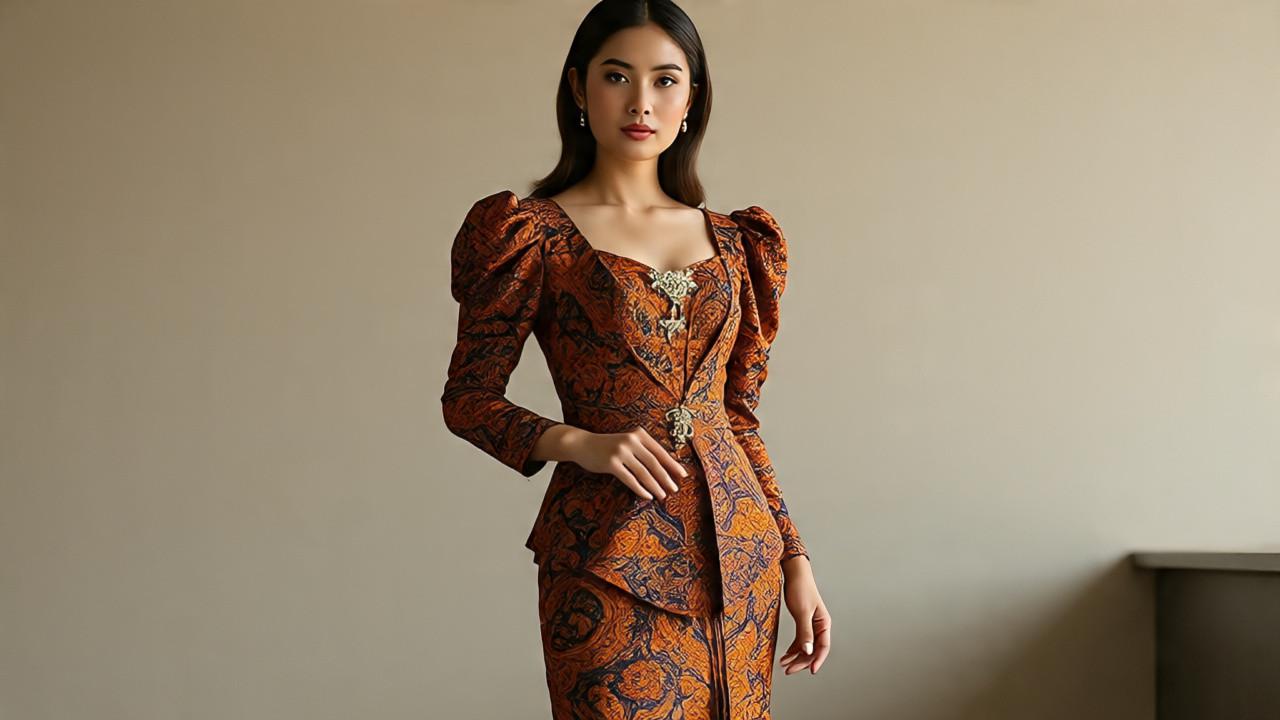 Model Kebaya Lengan Puff