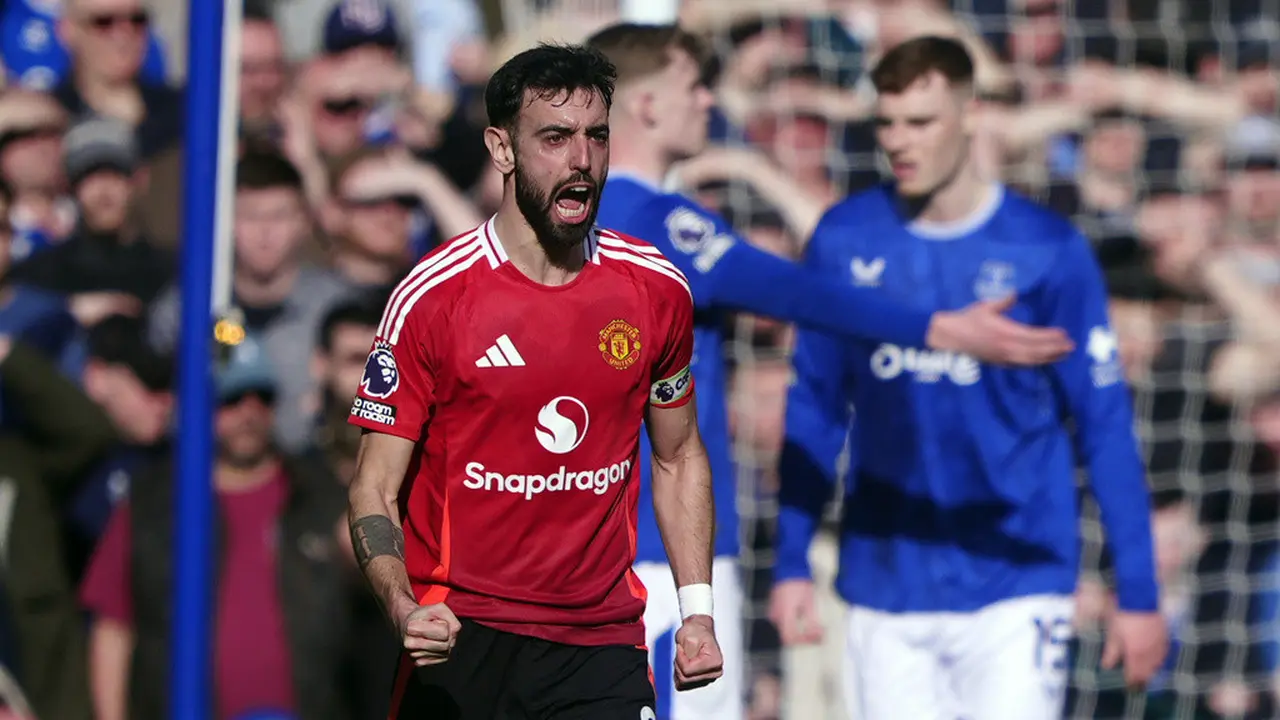 Bruno Fernandes, Everton vs Manchester United