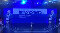 Ketua Umum Partai Persatuan Indonesia (Perindo) Hary Tanoesoedibjo (HT) saat membuka musyawarah kerja nasional (Mukernas) 2024 Partai Perindo di Jakarta, Senin (29/7/2024). (Liputan6.com/Radityo Priyasmoro)