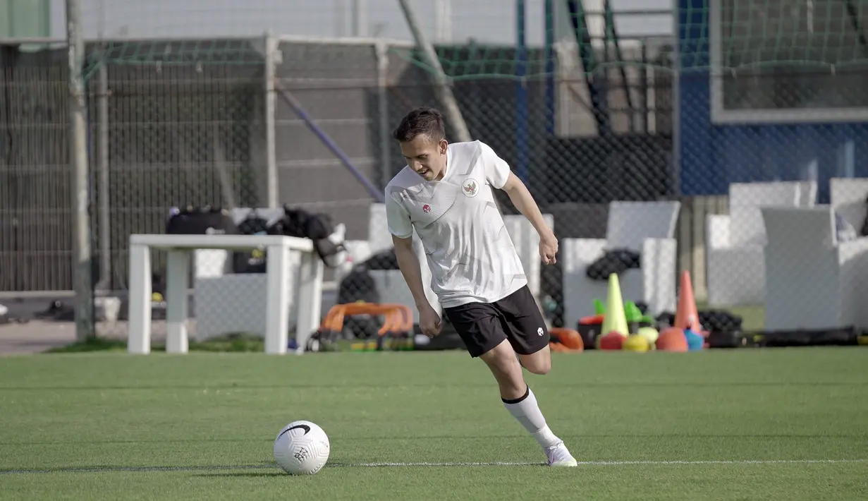 Pemain Lechia Gdanks, Egy Maulana Vikri mulai bergabung dengan pemain timnas lainnya dalam pemusatan latihan tim nasional Indonesia di Dubai. (Foto: Dokumentasi PSSI)