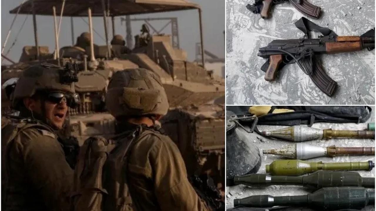 FOTO: Tentara Zionis Israel Temukan Deretan Senjata Hamas, Ini Penampakannya dari AK-47 hingga Roket Anti-Tank