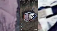 Penampakan Millennium Falcon melalui Google Earth. (Sumber Twitter/@AndiDurrant)