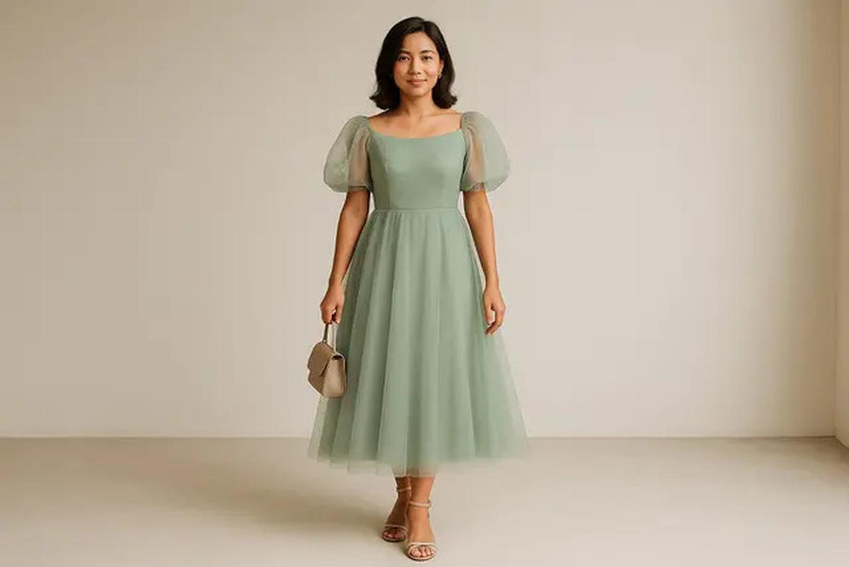 8 Model Dress Tile Modern Non Hijab Populer di 2025,  Tampil Glamor Tanpa Terlihat Berlebihan