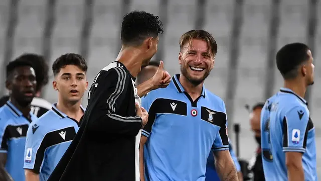 Penyerang Lazio, Ciro Immobile.