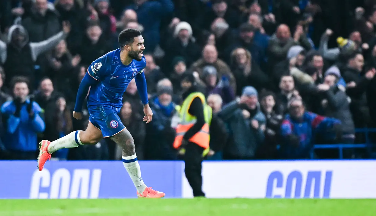 Beruntung Chelsea terhindar dari kekalahan berkat gol Reece James di akhir laga. (AFP/Justin Tallis)