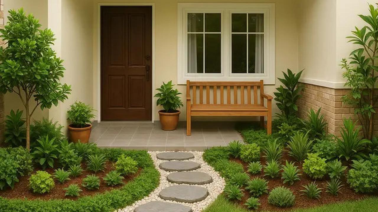 7 Inspirasi Teras Rumah Kecil dengan Taman Mini yang Cantik, Bikin Hunian Makin Sejuk dan Estetik