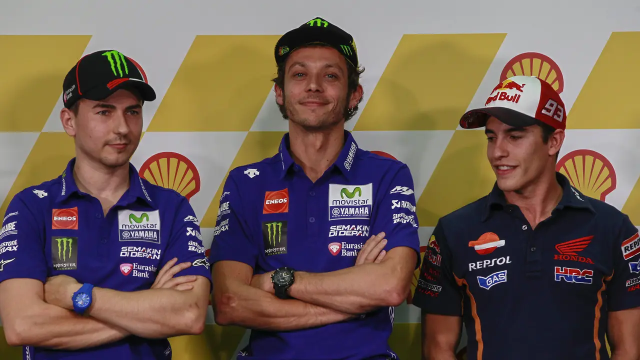 Jorge Lorenzo, Valentino Rossi, Marc Marquez