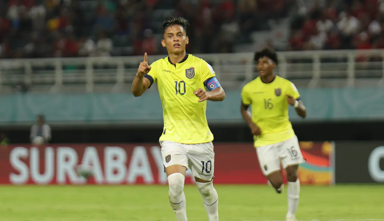Dengan kemenangan ini, untuk sementara timnas Ekuador U-17 bertengger di puncak klasemen Grup A Piala Dunia U-17 2023. (Doc. LOC WCU17/NFL)