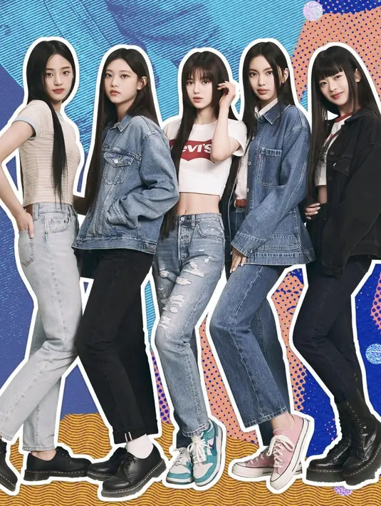 Sentuhan denim juga menjadi tren fashion yang tak pernah lekang oleh waktu. [Foto: Instagram/ NewJeans]