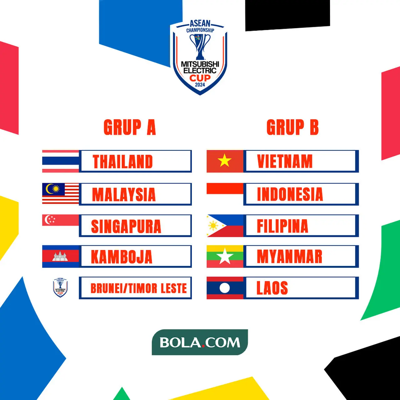 Simak Jadwal Lengkap Piala AFF 2024 Regional