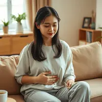 cara meredakan sakit perut saat haid &copy;Ilustrasi dibuat AI