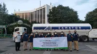 PT Pupuk Indonesia (Persero) mengirimkan bantuan total 96 ton oksigen untuk perawatan pasien Covid-19 di Jawa Tengah, Yogyakarta, Jakarta, dan Bandung.
