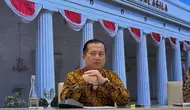 Juru Bicara Kementerian Luar Negeri RI Lalu Muhamad Iqbal dalam konferensi pers di Jakarta, Rabu (29/5/2024). (Liputan6/Benedikta Miranti)