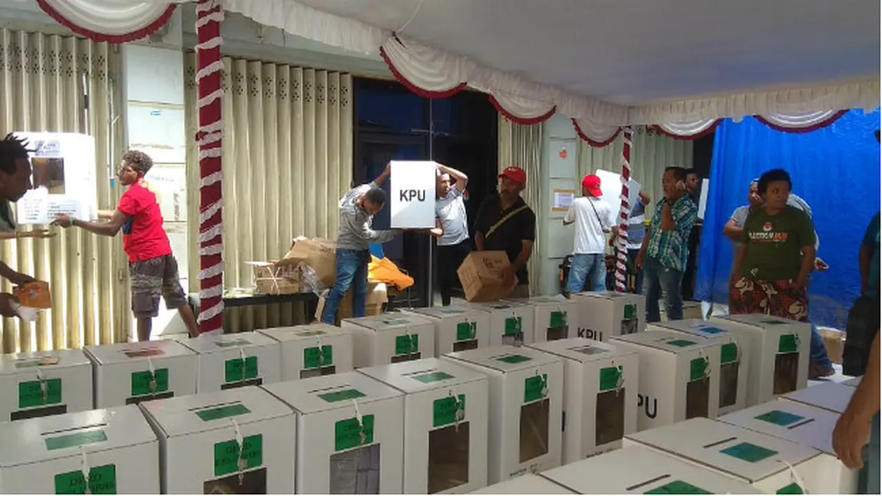 Logistik Pemilu di Distrik Abepura dan Jayapura Selatan Terlambat Tiga Jam