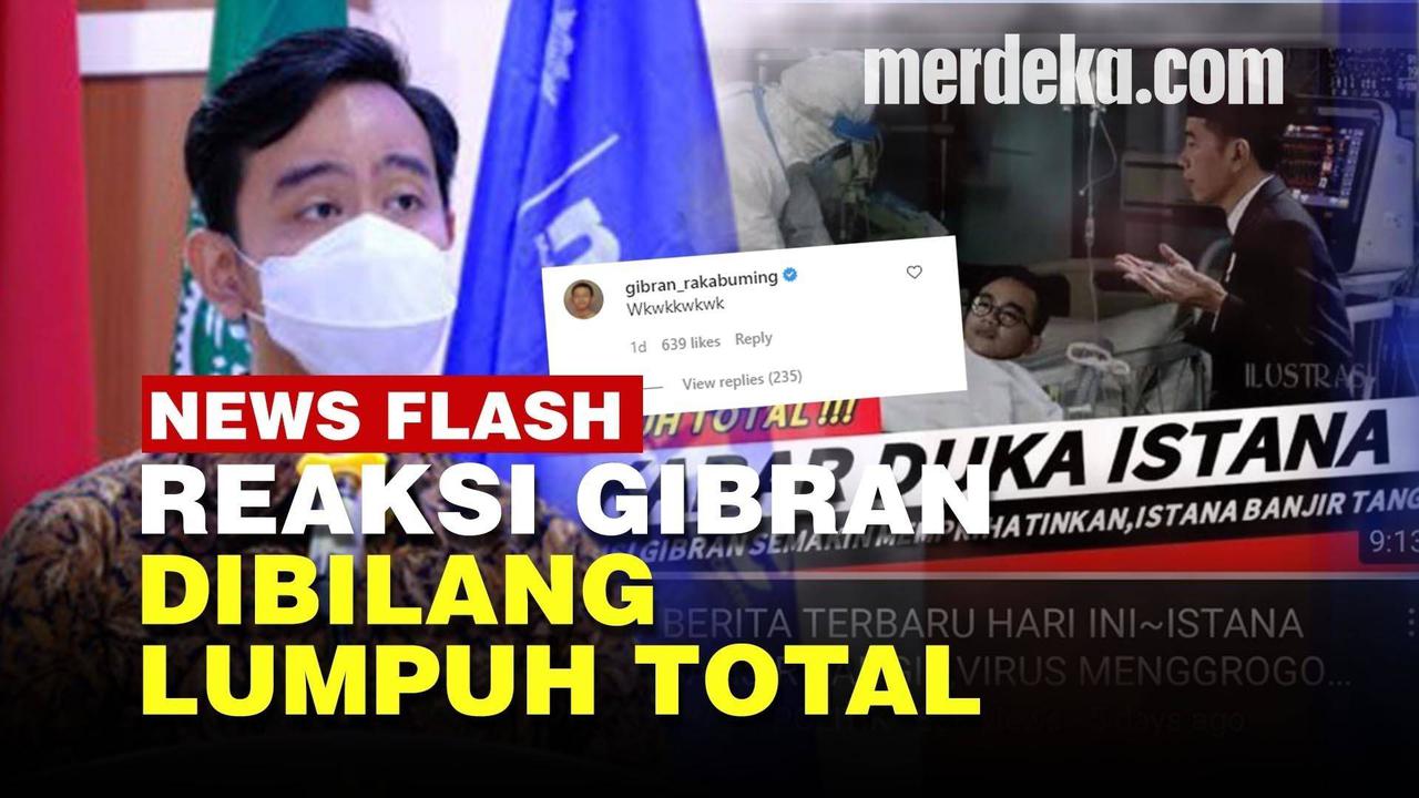 VIDEO: Gibran Respons Kabar Hoaks Alami Lumpuh Total, Reaksinya Santai Bikin Salut