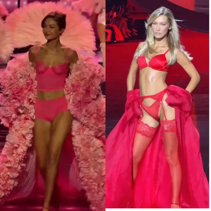Gigi Hadid dan Bella Hadid Kembali ke Fashion Show Victoria Secret 2025. [@voguemagazine]