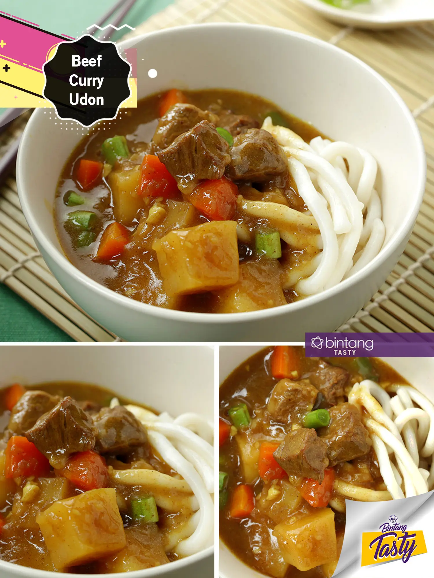 Beef Curry Udon. (Foto: Bintang.com/Daniel Kampua, Digital Imaging: Nurman Abdul Hakim/Bintang.com, Chef: Arum Sari)