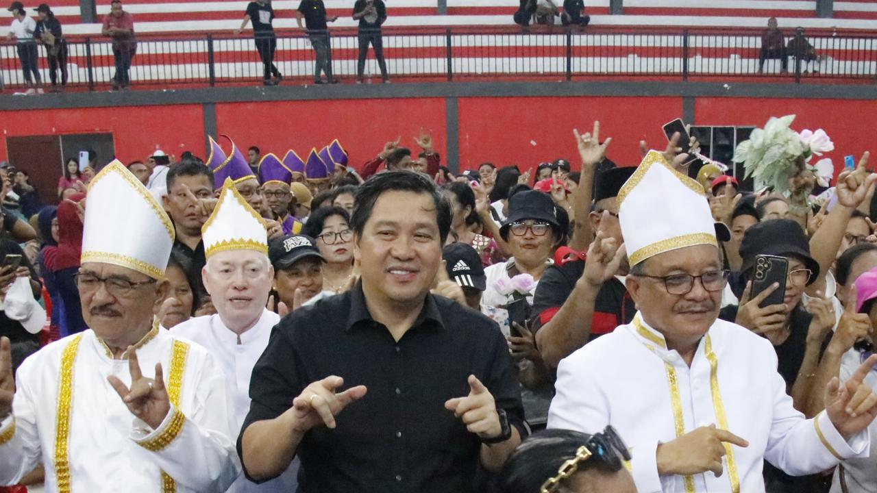 Steven Kandouw Hadiri Apel Akbar Ormas Nusa Utara Kota Bitung
