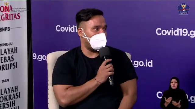 Anton Heriyanto, Instruktur Senam Rumah Sakit Darurat Covid Wisma Atlet, juga Penyintas Covid-19 (Dok. Pribadi).