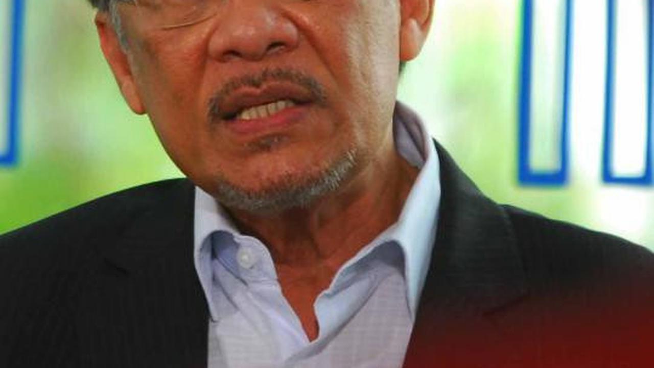 Potret wajah pemimpin oposisi Malaysia Anwar Ibrahim