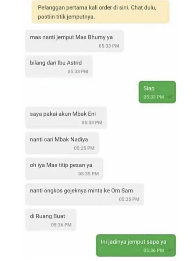 6 Chat Pelanggan ke Ojol Minta Jemput Ini Bikin Bingung, Penuh Teka-Teki