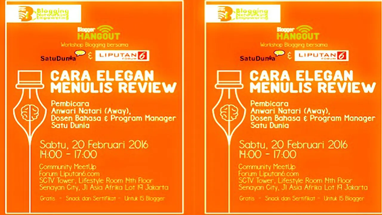 Daftar Yuk, Workshop Blogging Bareng Komunitas BloggerCrony