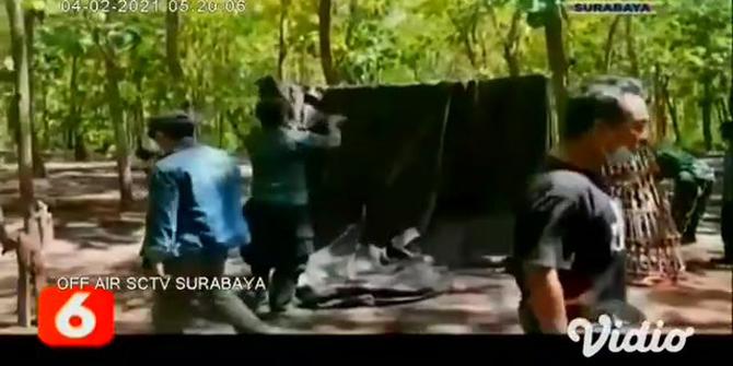 VIDEO: Polisi Bakar Arena Judi Sabung Ayam