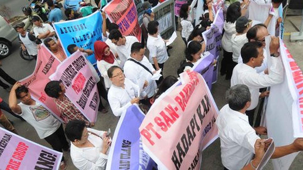 Tuntut pelunasan hutang, partner bisnis geruduk Wisma Bakrie