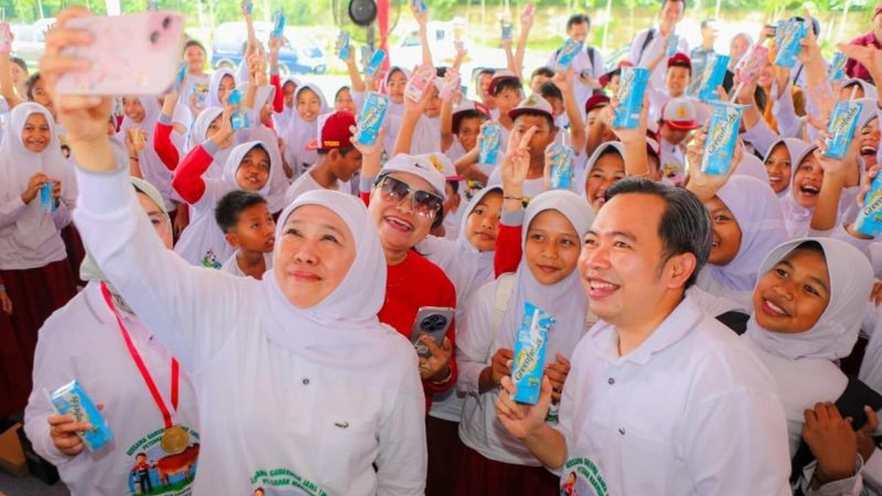 Gubernur Khofifah: Produksi Susu Jatim Sumbang 58 Persen Kebutuhan Nasional