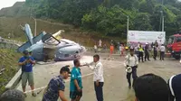 Penumpang dan Pilot Helikopter Jatuh di Sulteng Selamat