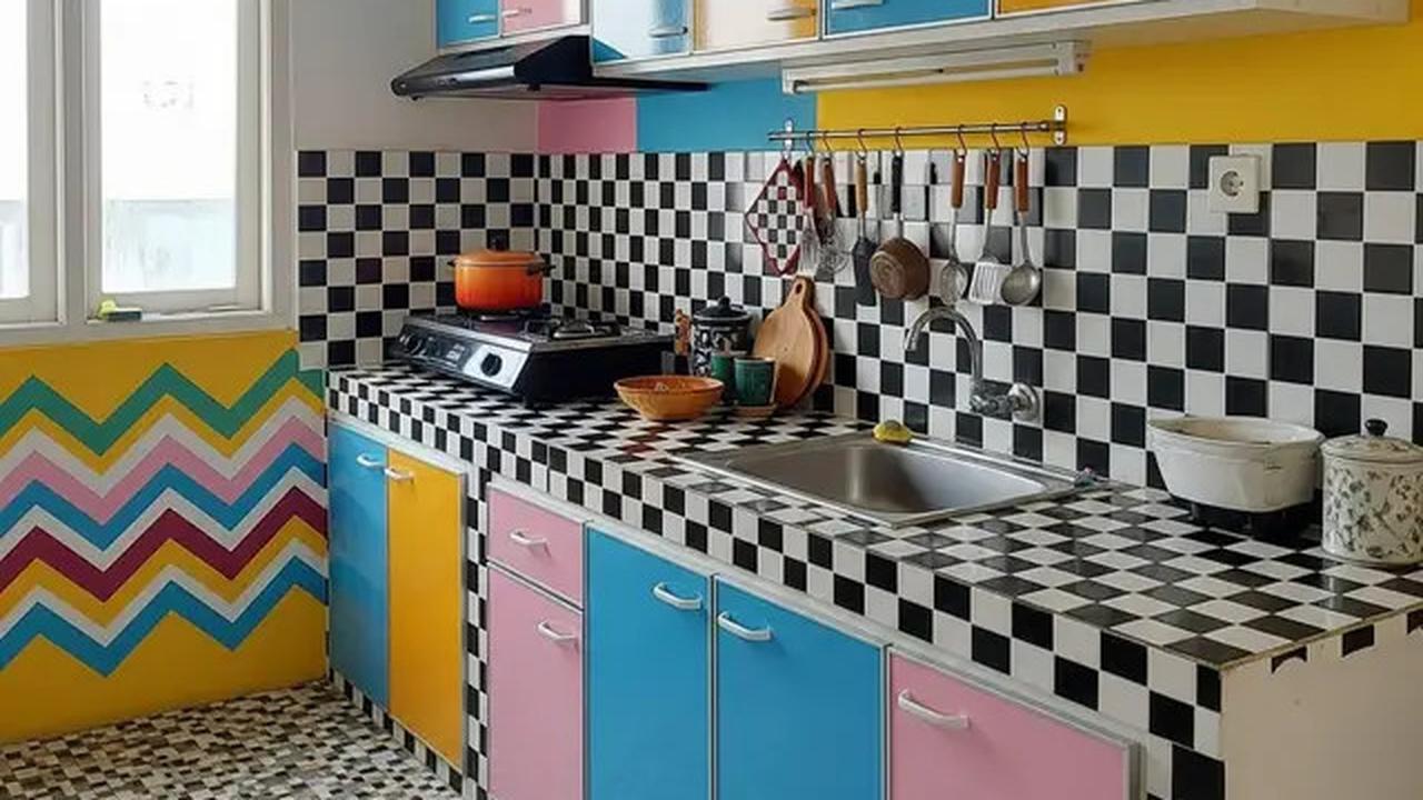 Dapur Rumah Kecil Tema Retro 80an dengan Budget 8 Juta, 7 Inspirasi Stylish Fungsional