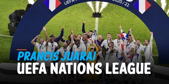 VIDEO: Tumbangkan Spanyol 2-1, Prancis Juara UEFA Nations League 2021