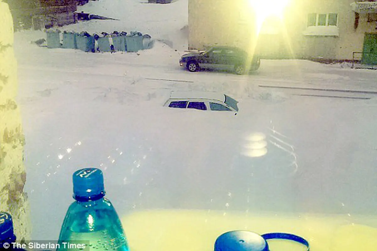Penampakan salah satu kota di Siberia. (Daily Mail)