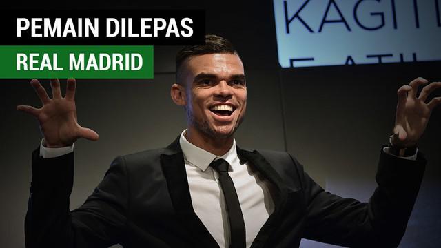 Berita video 6 pemain yang sudah resmi dilepas Real Madrid. Ada siapa sajakah? Satu pemain yang sudah diketahui adalah bek Pepe.