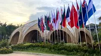 Bamboo Dome di The Apurva Kempinski, Nusa Dua, Bali, tempat Presiden Joko Widodo menjamu para kepala delegasi KTT G20 pada Selasa (15/11/22). (TITO SIANIPAR/ Tim Komunikasi &amp; Media G20)