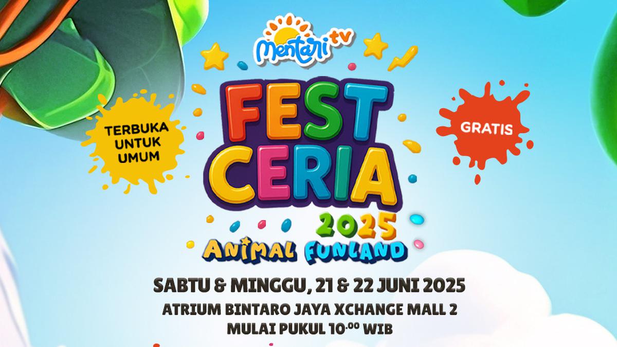MentariTV Fest Ceria 2025 Hadir Kembali dengan Tema "Animal Funland"