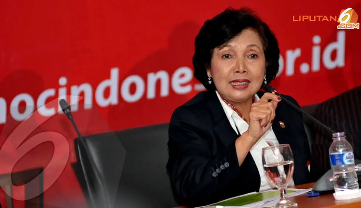 Rita Subowo juga menjelaskan bahwa total kebutuhan biaya untiuk akomodasi yang akan dikeluarkan buat tim Indonesia di Sea Games Myamar adalah 49 Miliar (Liputan6.com/Helmi Fithriansyah)