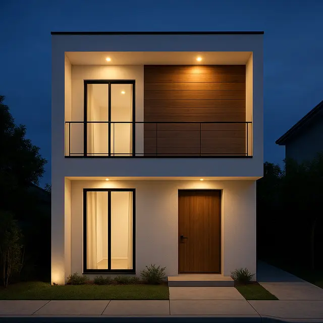Desain Rumah Ukuran 8x9 Tampak Depan