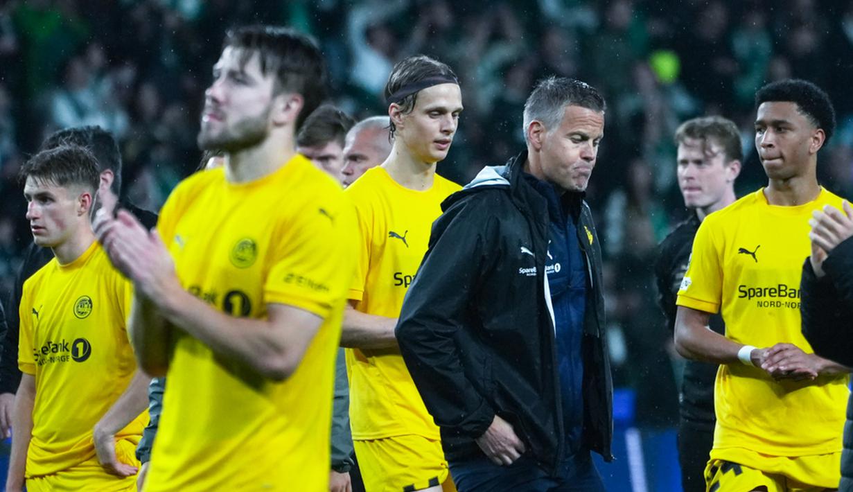 Bodo/Glimt sebelumnya menjadi satu di antara kisah paling menarik musim ini. Klub asal Norwegia tersebut mencatat sejarah sebagai tim pertama dari negaranya yang mampu menembus fase gugur pada penampilan debut mereka di kompetisi ini. (AP Photo/Ana Brigida)