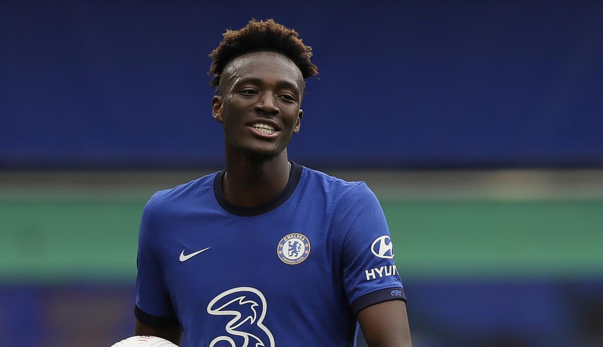 4. Tammy Abraham (Chelsea) - Performa Tammy Abraham di beberapa laganya musim ini masih belum konsisten bila dibandingkan dengan musim lalu. Penyerang berusia 23 tahun ini baru mencetak 3 gol dari 9 laganya bersama Chelsea di kompetisi Liga Inggris musim ini. (AFP/Kirsty Wigglesworth/pool)