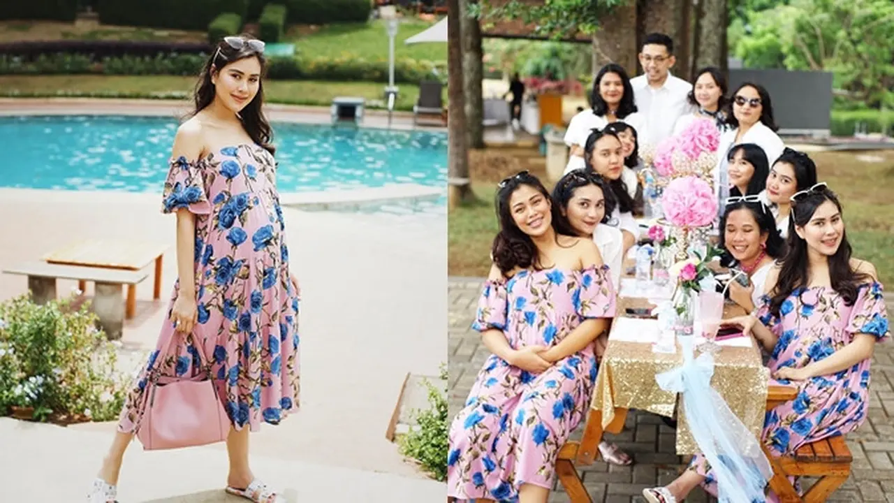 Bernuansa Pink, Ini 6 Momen Seru Baby Shower Syahnaz Sadiqah