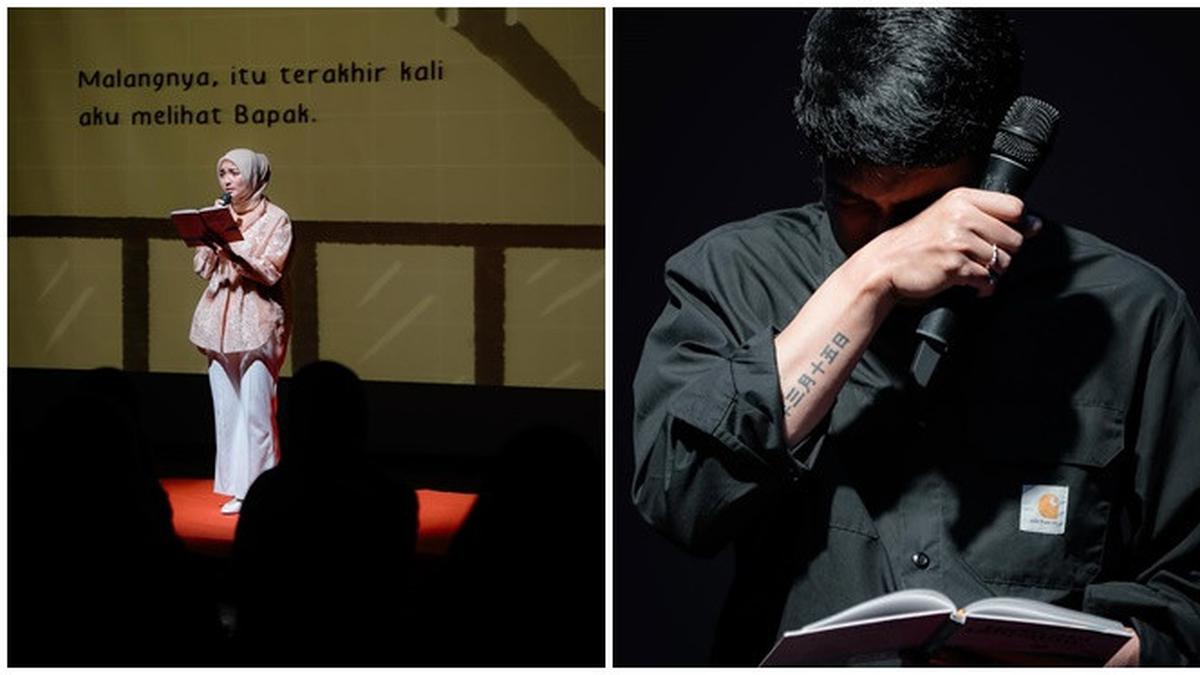 Potret 7 Artis Baca Puisi di Peluncuran Buku Natasha Rizky, Desta Sampai Menangis