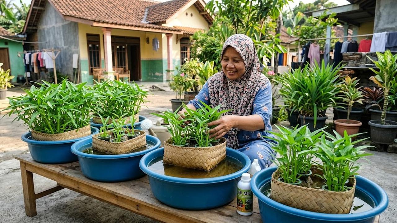 9 Cara Menanam Kangkung Hidroponik Tanpa Listrik, Praktis Dilakukan di Rumah