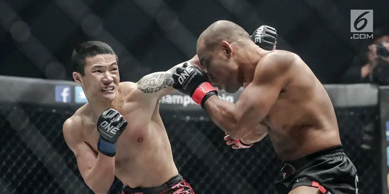 FOTO: Petarung Rene Catalan Bungkam Petarung China di One Championship