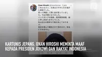 Alasan Kartunis Jepang Onan Hiroshi Sujud Minta Maaf ke Indonesia dan Jokowi
