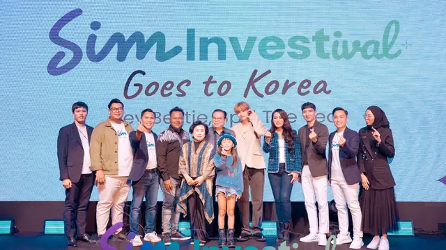 SimInvestival Goes to Korea yang berlangsung di SJ Kunsthalle, Gangnam, Korea Selatan pada Minggu (11/6/2023). Dalam gelaran ini hadir Brand ambassador SimInvest, Kim Taehyung atau V BTS. (Dok Sinar Mas)